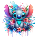 DTF Transfer Sheet - Blue Alien