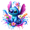 DTF Transfer Sheet - Blue Alien