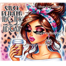 20oz Skinny Tumbler Printed Paper - Stuck Between