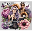 20oz Skinny Tumbler Printed Paper - Trigger Warnings