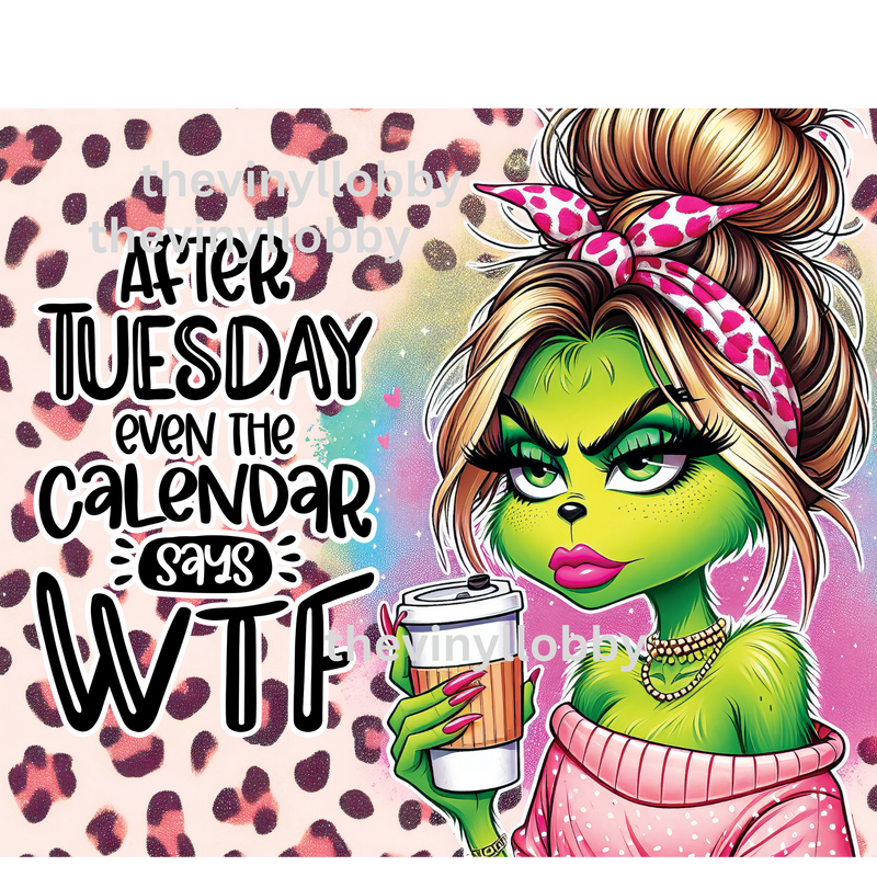 After Tuesday 20oz Skinny Tumbler Printed Paper