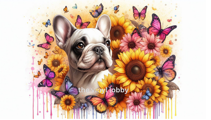 White French Bulldog  11oz  Digital Download file