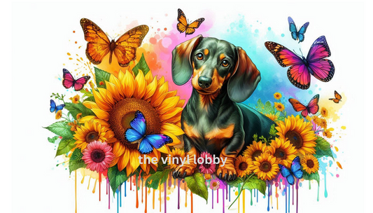 Sunflower Dachshund  11oz  Digital Download file