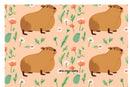 Pink Capybara 20oz Skinny Tumbler Printed Paper
