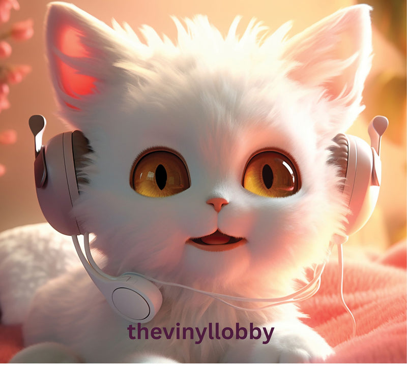 3D Music Cat 20oz Skinny Tumbler Printed Paper