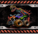 Dino Fire Monster Truck 20oz Skinny Tumbler Printed Paper
