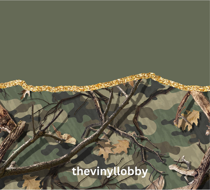 Camo Stick 20oz Skinny Tumbler Printed Paper