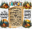 Camp Fire 20oz Skinny Tumbler Printed Paper