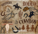 Wild West 20oz Skinny Tumbler Printed Paper