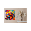 Swirl Clock Sublimation Print - Colourful Sausage Dog