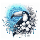 Tucan 20oz Skinny Tumbler Printed Paper