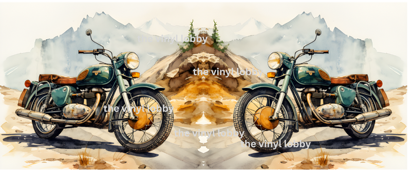 Vintage Bike Printed Sublimation Paper