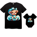 DTF Transfer Sheet -Cute Light Blue Highlander Cow