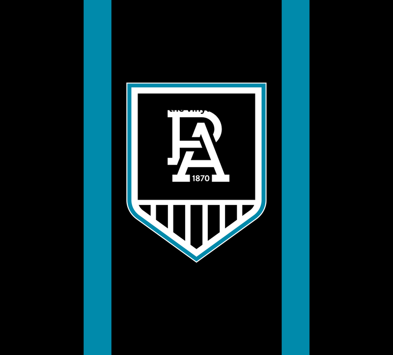 AFL Port Adelaide 20oz Tumbler and Square Coaster Print