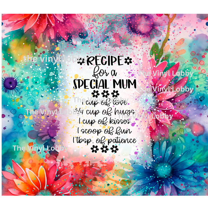 Cup of Love 20oz Skinny Tumbler Printed Paper