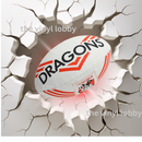 Cracked Wall NRL 20oz Skinny Tumbler Printed Paper