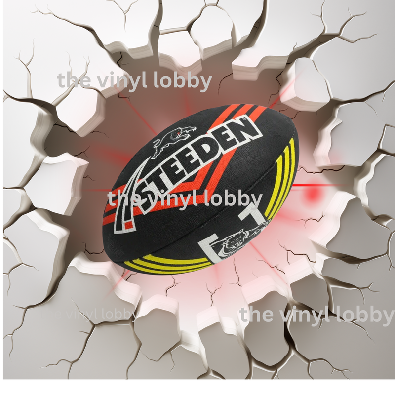 Cracked Wall Nrl Prints to suit Rectangle hardwood keyrings