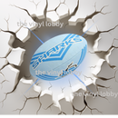 Cracked Wall NRL 20oz Skinny Tumbler Printed Paper