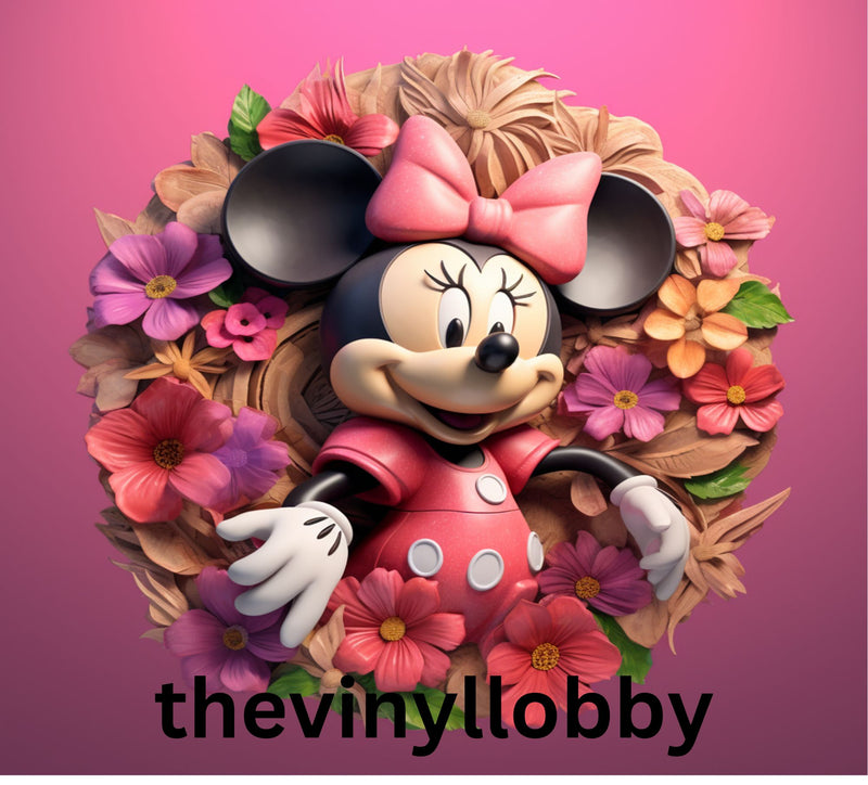 Pink Mouse 20oz Skinny Tumbler Printed Paper