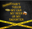 Don't Touch My Car 20oz Skinny Tumbler Printed Paper