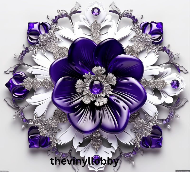 3D Orante Flower 20oz Skinny Tumbler Printed Paper
