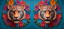 3D Bright Tiger Sublimation Paper for 11oz mug