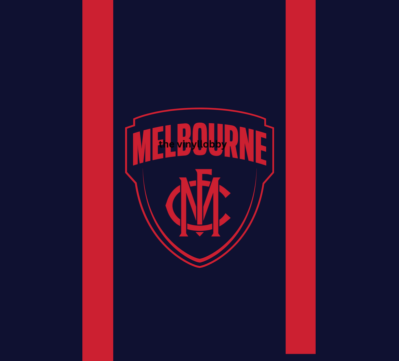 AFL Football Melbourne 20oz Tumbler and Square Coaster Print