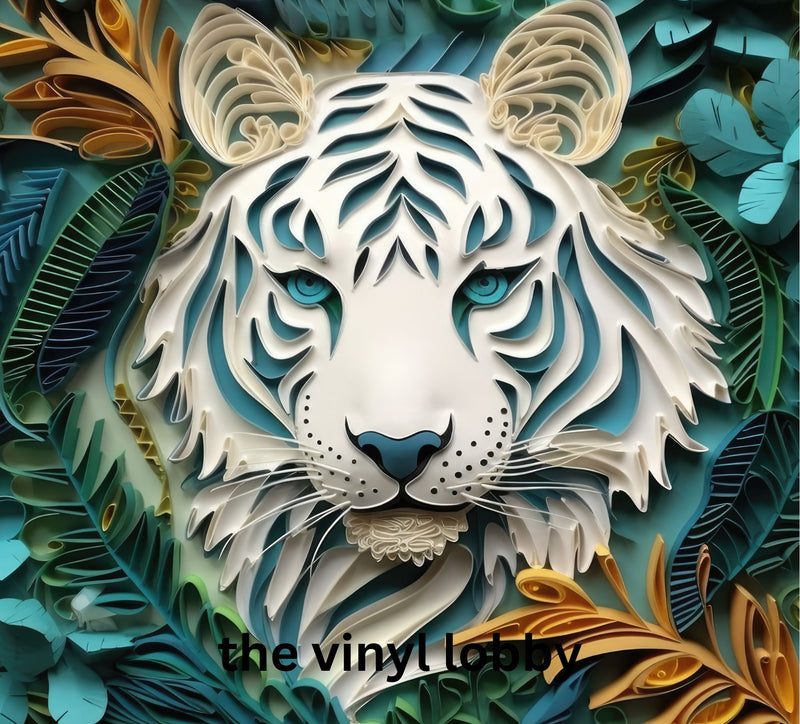 3D Tiger Jungle 20oz Skinny Tumbler Printed Paper