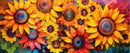 3D Embroidered Sunflowers Sublimation Paper for 11oz mug