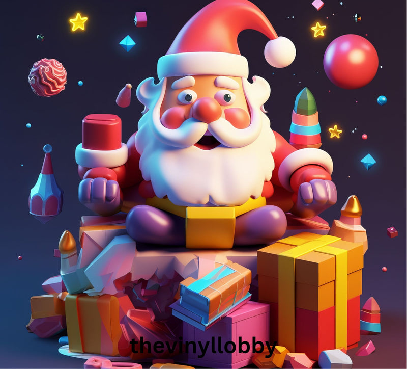 3D Christmas Sublimation Paper for 20oz Tumbler -  Santa Claus Presents