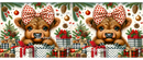 Cute Christmas Cow Printed Sublimation Paper