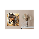 Square Clock Sublimation Print - Sunflower Horse