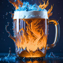 3D Splashed Beer 20oz Skinny Tumbler Printed Paper
