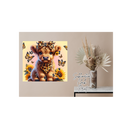 Square Clock Sublimation Print - Butterfly Highlander