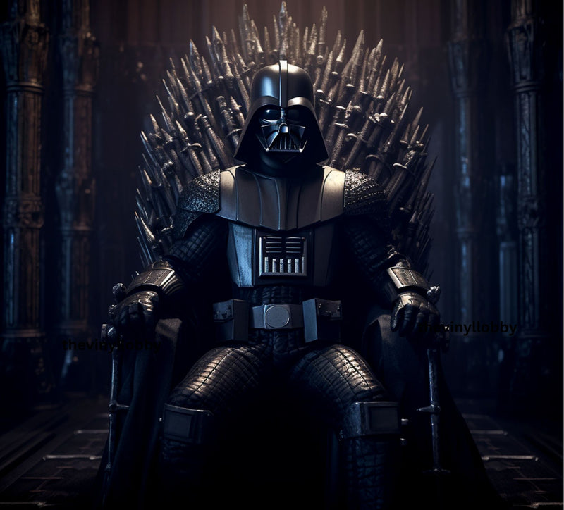 3D Black Vader 20oz Skinny Tumbler Printed Paper