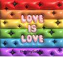 3D Puff Love is Love 20oz Skinny Tumbler Printed Paper