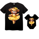 DTF Transfer Sheet - Yellow Ballerina Highlander Cow