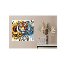 Square Clock Sublimation Print - Sunflower Tiger