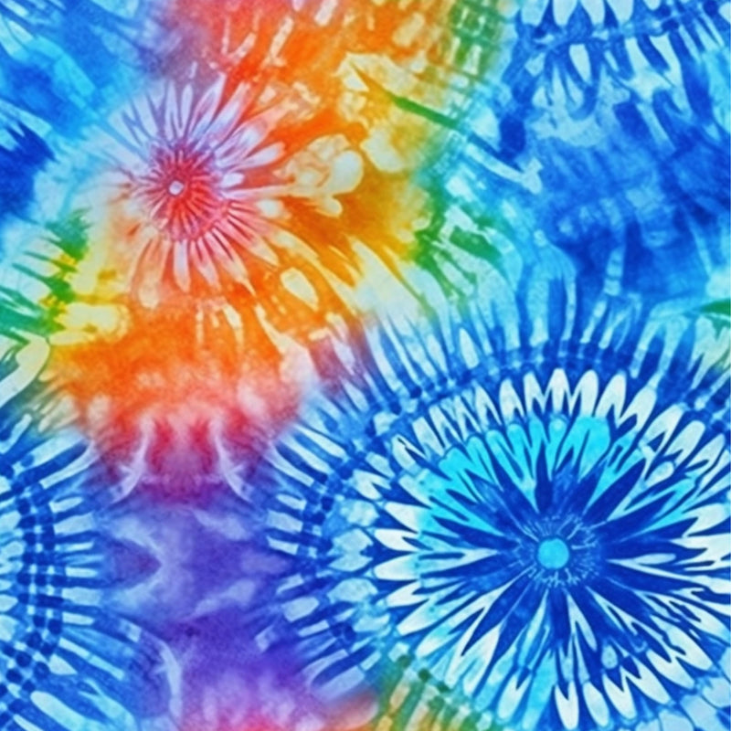 A4 Printed Sublimation Sheets - Bright Tie Dye