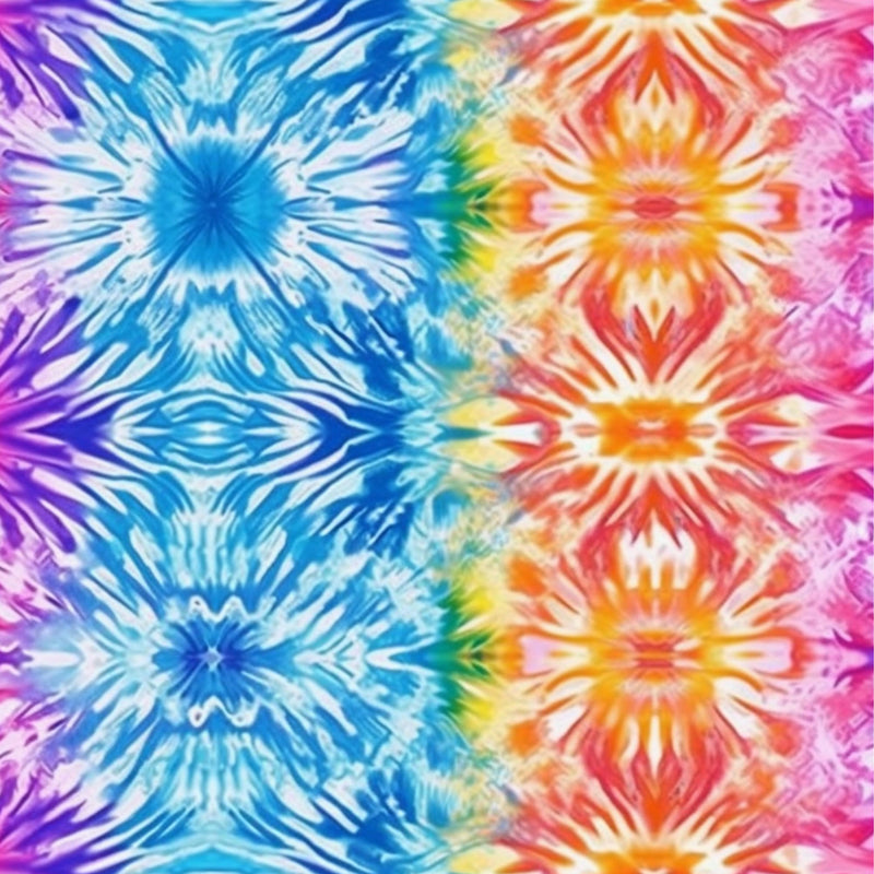 A4 Printed Sublimation Sheets - Bright Tie Dye