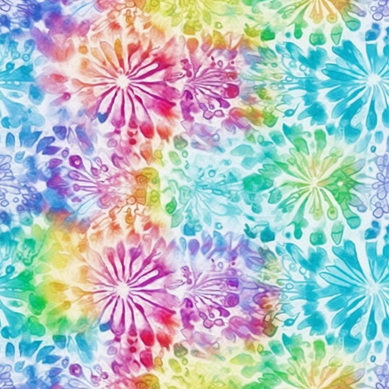 A4 Printed Sublimation Sheets - Bright Tie Dye