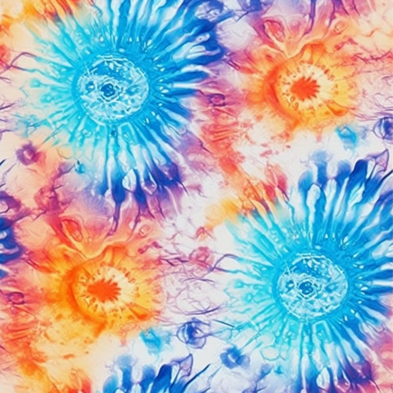 A4 Printed Sublimation Sheets - Bright Tie Dye