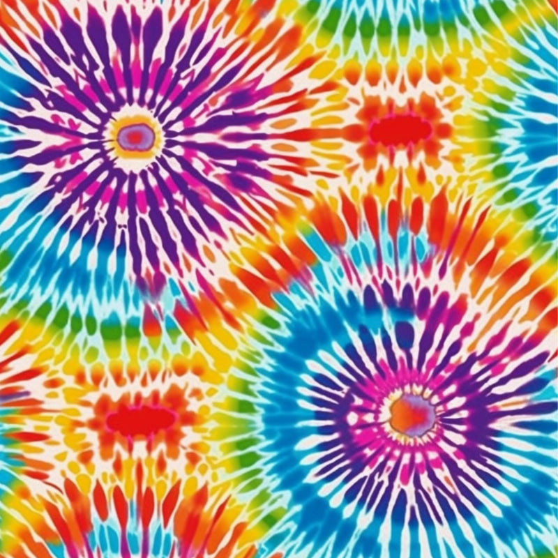 A4 Printed Sublimation Sheets - Bright Tie Dye