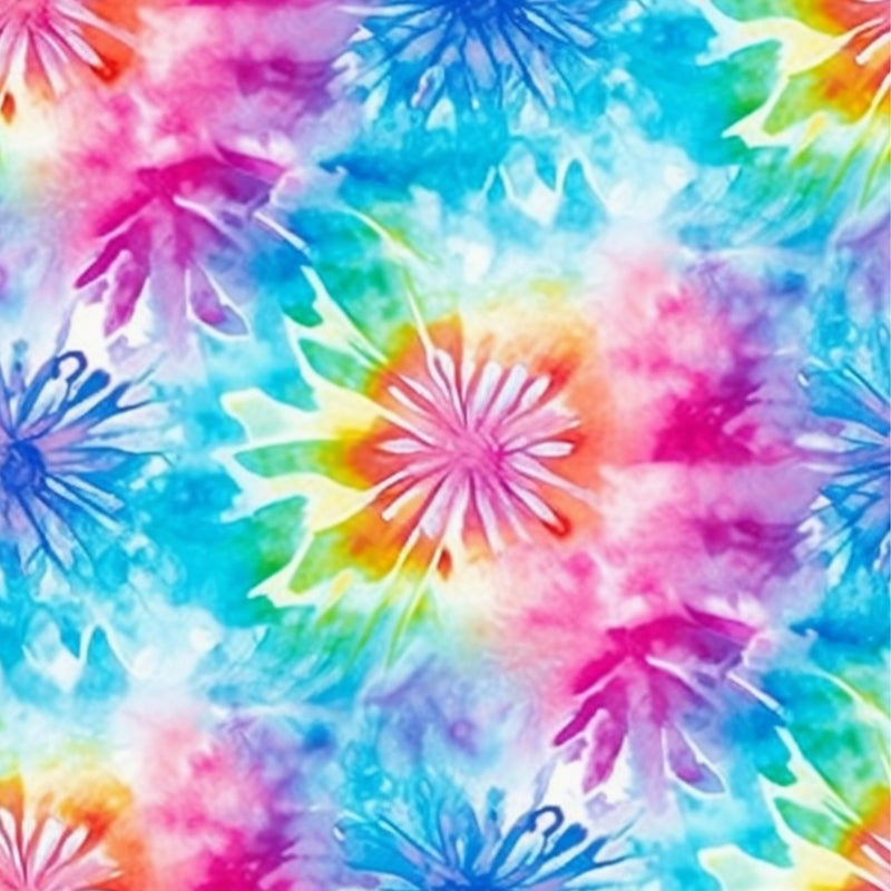 A4 Printed Sublimation Sheets - Bright Tie Dye