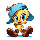 DTF Transfer Sheet - Cool Yellow Bird