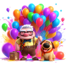 DTF Transfer Sheet - Balloons Up