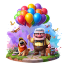 DTF Transfer Sheet - Balloons Up