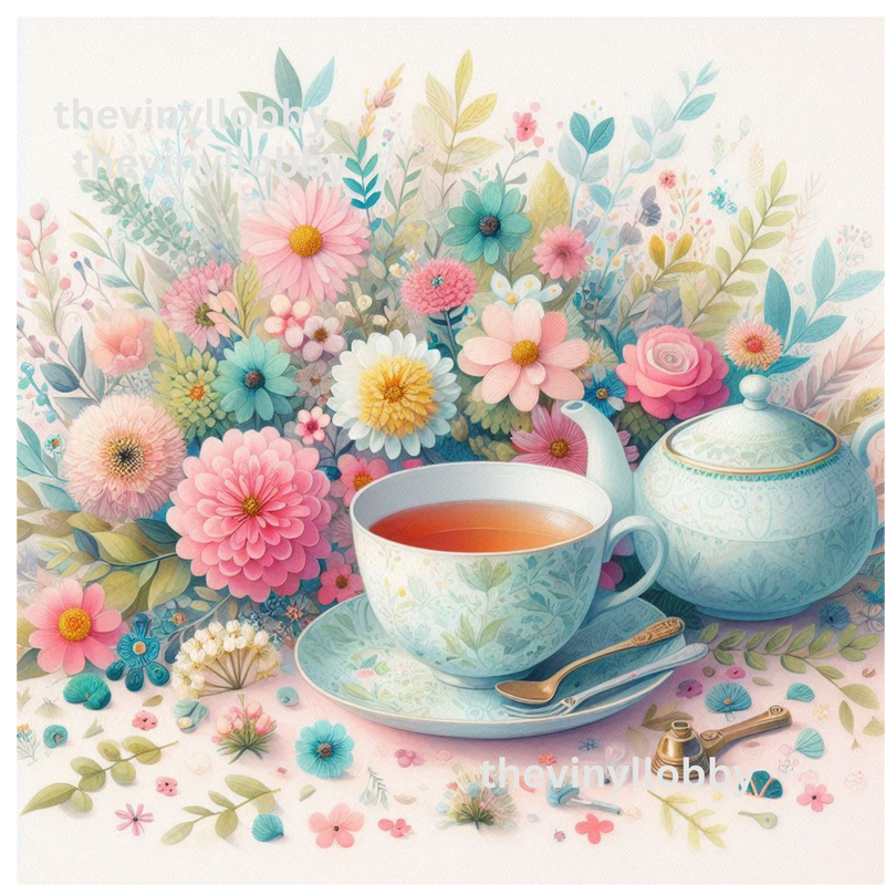 Tea Time 20oz Skinny Tumbler Printed Paper