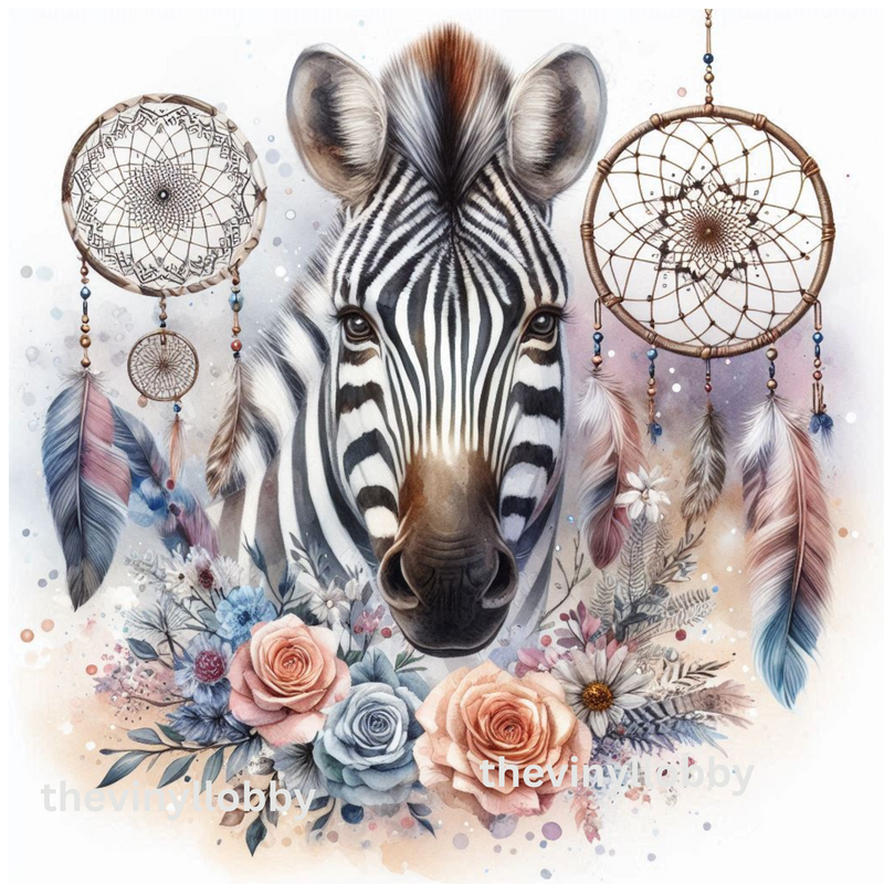 Zebra Dream Catcher 20oz Skinny Tumbler Printed Paper