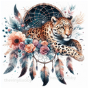 Leopard Dream Catcher 20oz Skinny Tumbler Printed Paper